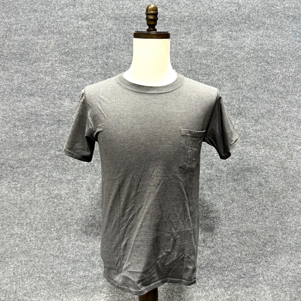 Guy Harvey Bluewater Men’s Small Gray Pocket T Shirt Marlin Sailing Graphic